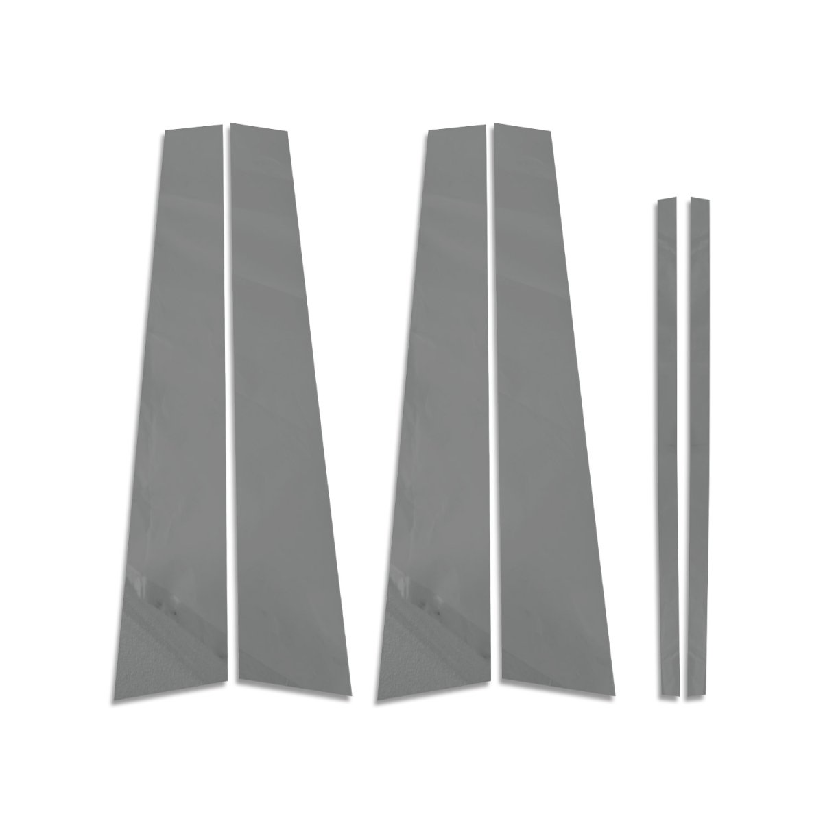 Land Rover Freelander Pillar Trims - Omac - S.Steel - Gloss Dark - '07-'14